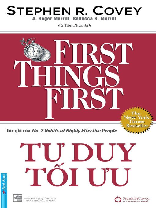 Title details for Tư Duy Tối Ưu by Stephen R. Covey - Available